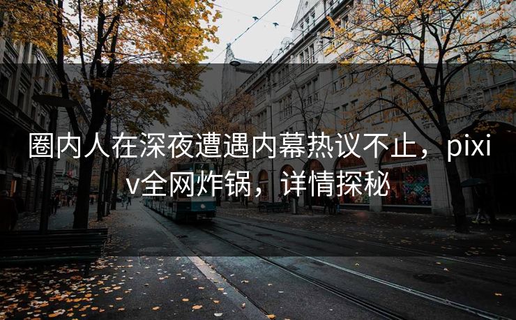 圈内人在深夜遭遇内幕热议不止，pixiv全网炸锅，详情探秘