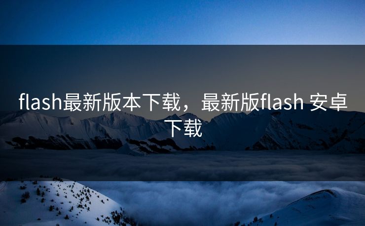 flash最新版本下载，最新版flash 安卓下载